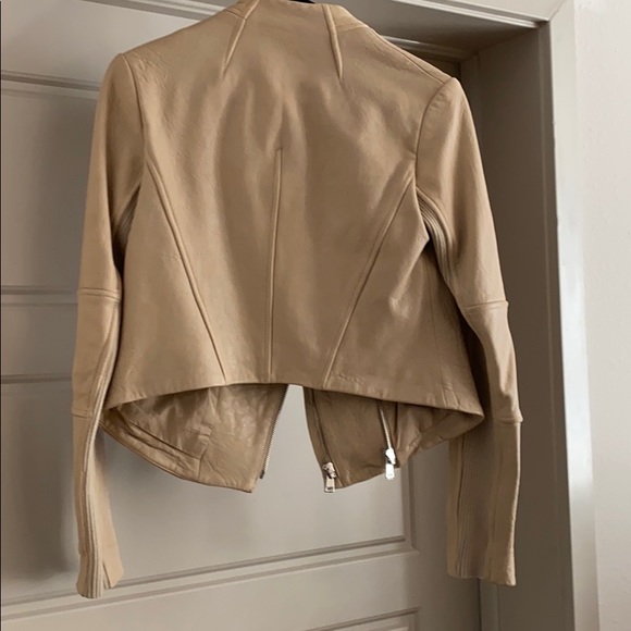 vince light camel leather jacket - Picture 2 of 4